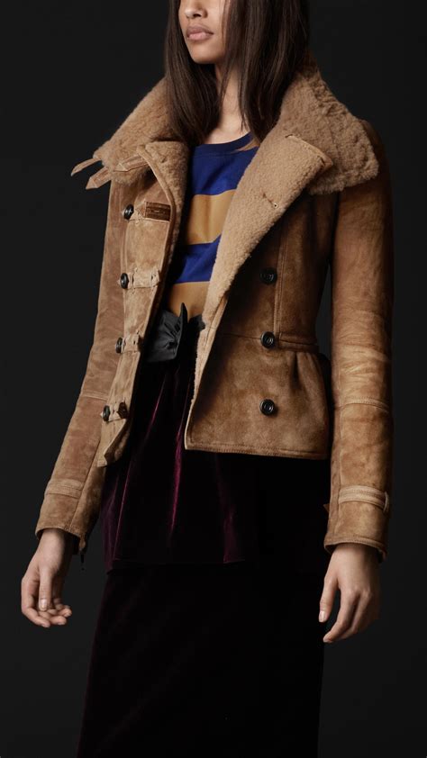 burberry shearling tailored coat|burberry prorsum shearling jacket.